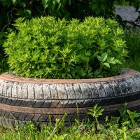 DIY : voici comment recycler des vieux pneus pour faire des jardinières